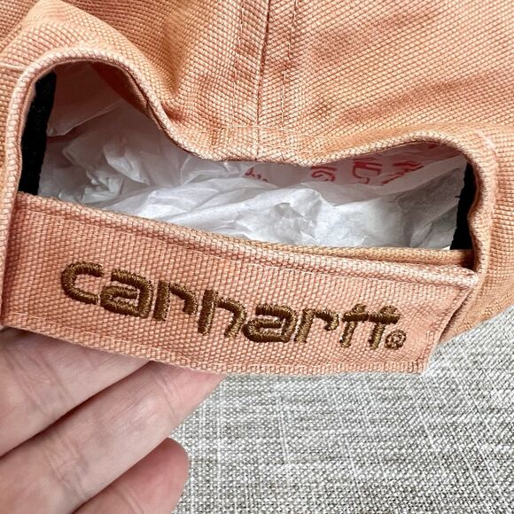 Carhartt Hat Odessa Strapback Orange Adjustable Men’s One Size - Picture 5 of 6
